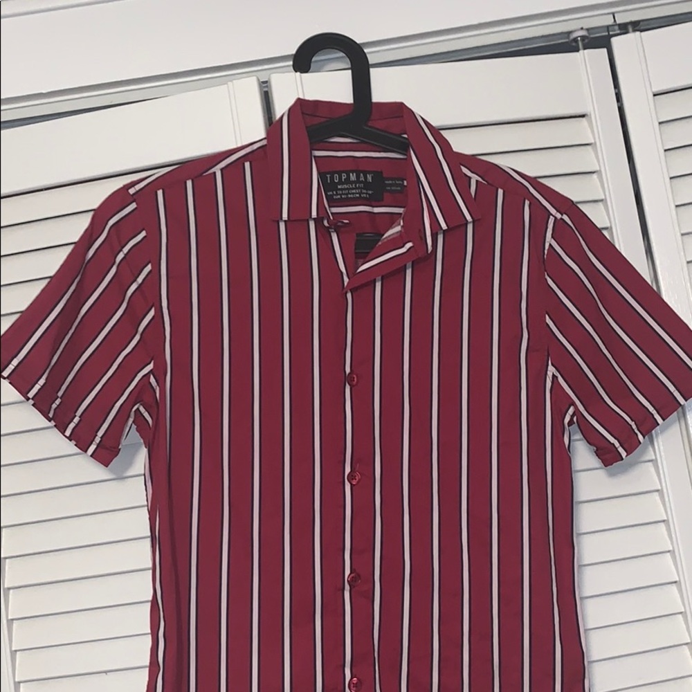 TopMan Short Sleeve Button Down